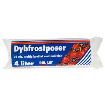 Frysepose med skrivefelt 4L 200x380mm LD