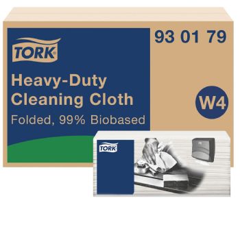 Tork 930179 ExelClean W4 aftørringsklude hvid 41,5x35,5cm