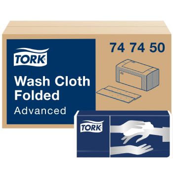 Tork 747450 Advanced vaskeklude 19x25cm hvid