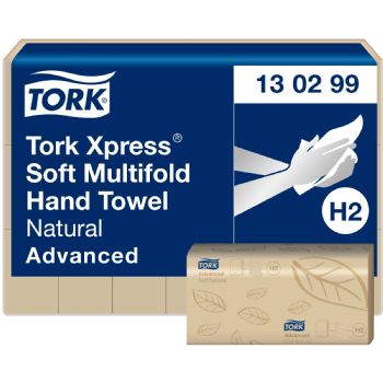 Tork 130299 Xpress Soft håndklædeark 2lags H2 natur