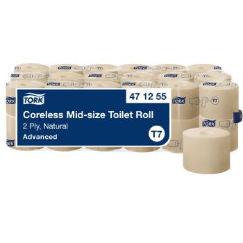 Tork 471255 Advanced Mid-Size toiletpapir 2-lags T7 natur 36rl