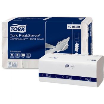 Tork 100589 PeakServe Continuous håndklædeark H5 hvid 3240ark