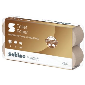 Satino PureSoft toiletpapir 3-lags 9,4cmx30m 72rl