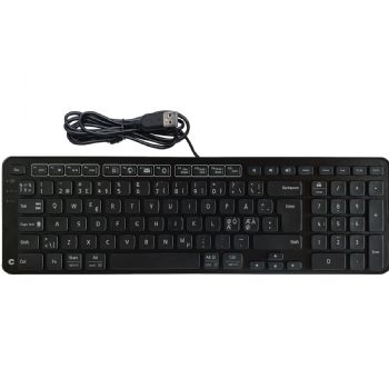 Contour Balance kablet tastatur sort