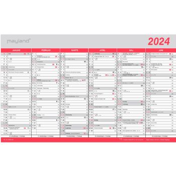 Mayland 2024 24055000 vægkalender 24x39cm