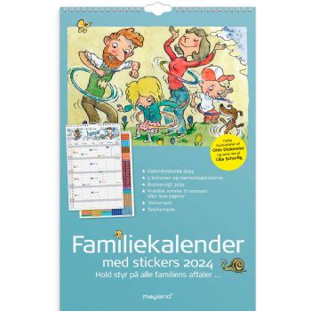 Mayland 2024 24066240 5 kolonner vægkalender 42x27cm