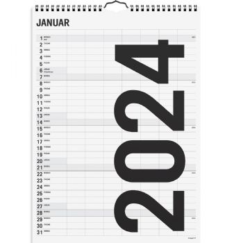 Mayland 2024 24066560 7 kolonner vægkalender 48x43cm