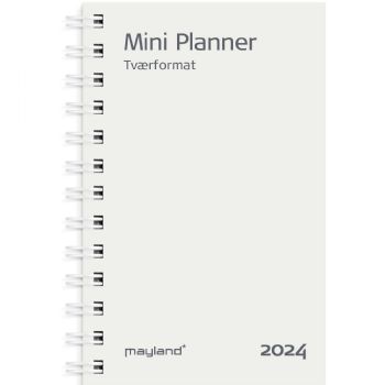 Mayland 2024 24084800 mini ugekalender refill 12x8cm hvid