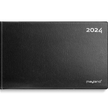 Mayland 2024 24132000 mini bordkalender 14,8x9cm sort