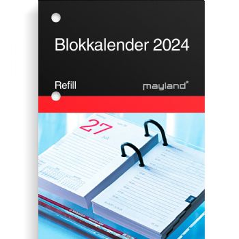 Mayland 2024 24140000 blokkalender refill 12x8cm