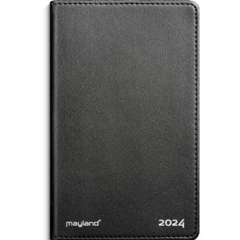 Mayland 2024 24180000 noteringskalender 16x10cm sort