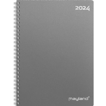 Mayland 2024 24200000 ugekalender A5 22x16cm mørkegrå