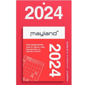 Mayland 2024 24242000 lille afrivningskalender 10x6,5cm