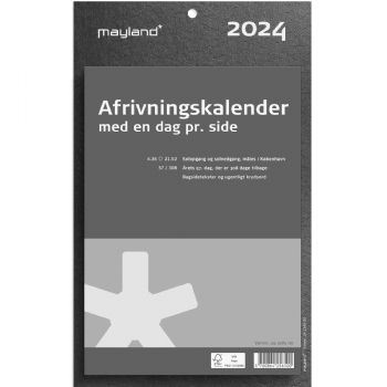 Mayland 2024 24256500 kæmpeafrivningskalender 31x19cm