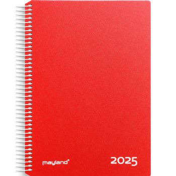 Mayland 2025 25218010 timekalender 24,2x18,5 cm rød