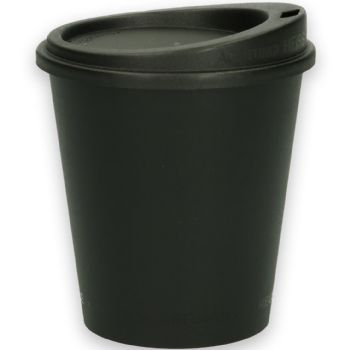 Verive kaffebæger og låg 83xØ79mm 200ml sort