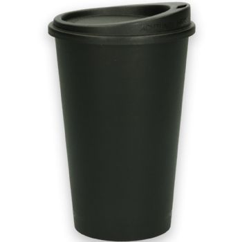 Verive kaffebæger og låg 180xØ79mm 500ml sort