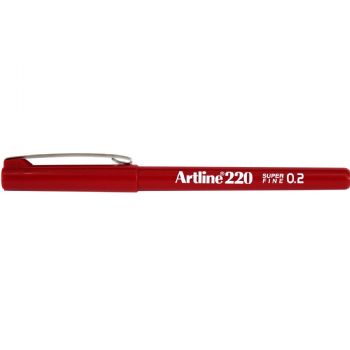 Artline EK200 fiberpen 0,4 mm rød