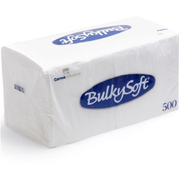 BulkySoft servietter 33x33cm 1lags hvid