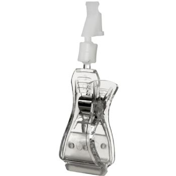 WhiteLabel Sign-Clip holder hvid/transparent