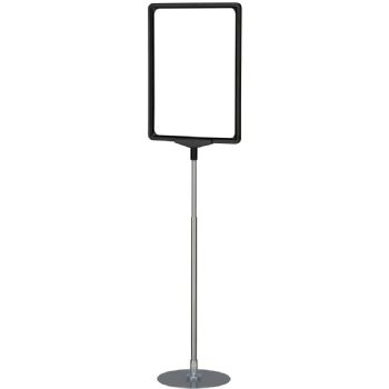 WhiteLabel Plakatstander A5 320-620mm sort