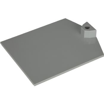 WhiteLabel Fod t/bordstander 200x134mm grå