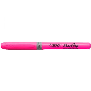 BIC Grip tekstmarker m/skrå spids pink 12stk