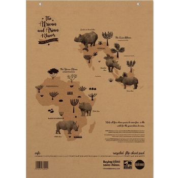 Rhino Recycled flipoverpapir 70g 81x58cm