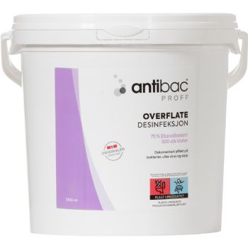 Antibac overfladedesinfektion wipes 75% 300stk