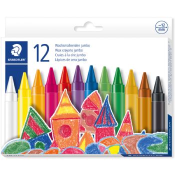 Staedtler Noris Jumbo voksfarver Ø12mm 12stk