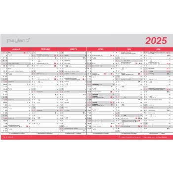 Mayland 2025 25055000 vægkalender 24x39cm