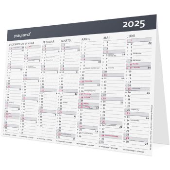 Mayland 2025 25058100 moderne bordkalender A5 15x21cm