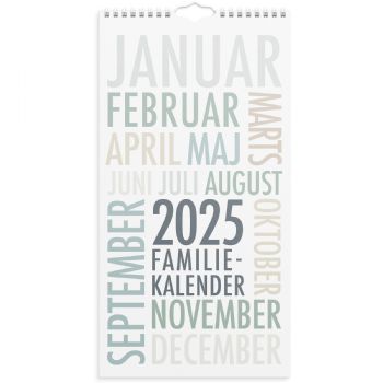 Mayland 2025 25066190 6 kolonner TrendArt vægkalender 22x43cm