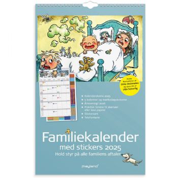 Mayland 2025 25066240 5 kolonner vægkalender 27x42cm