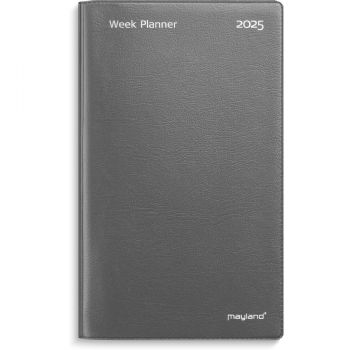 Mayland 2025 25088000 week planner 18x10,5cm mørkegrå