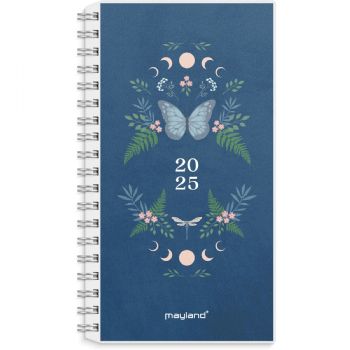 Mayland 2025 25088100 week planner 8x10,5cm m/4 illu