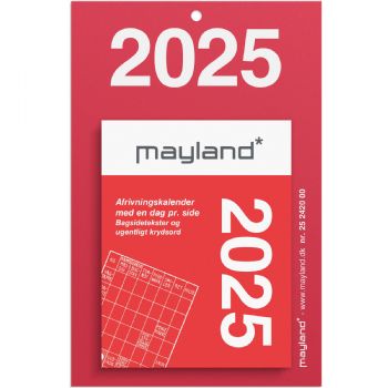 Mayland 2025 25242000 afrivningskalender 10x6,5cm