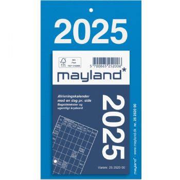 Mayland 2025 25252000 afrivningskalender 14,2x8cm