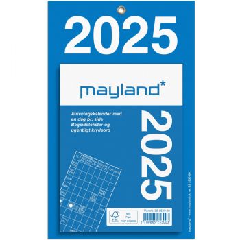 Mayland 2025 25253000 kontorafrivningskalender 22,2x13,7cm