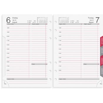 Mayland 2025 25285000 systemkalender refill 17,5x12cm hvid