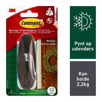 Command udendørs stor designerkrog metal 17083BZ-AW