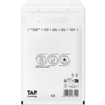 WhiteLabel Boblekuvert TAP 4 200x275mm hvid