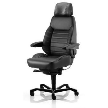 Kontorstol Kab seating Executive Black leather