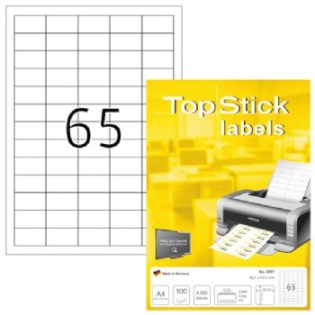 Etiketter TopStick 38,1x21,2mm (100)