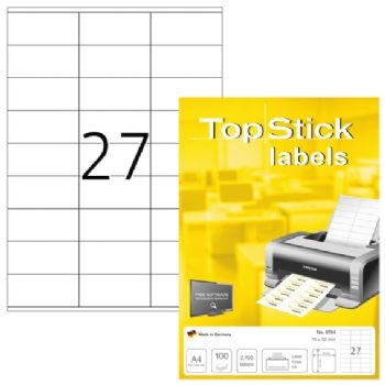 Etiketter TopStick 70x32mm (100)