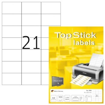 Etiketter TopStick 70x42,3mm (100)