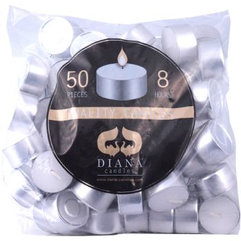 Diana Candles Fyrfadslys 8 timer 50stk