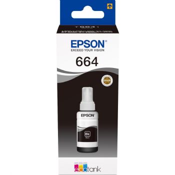 Epson blæk C13T664140 Black T6641 - blækrefill