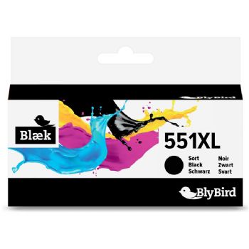 Blybird Blæk CLI-551XL BK Sort