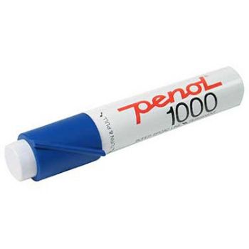 Hurtigtørrende og permanet Marker Penol 1000 blå 3-16mm